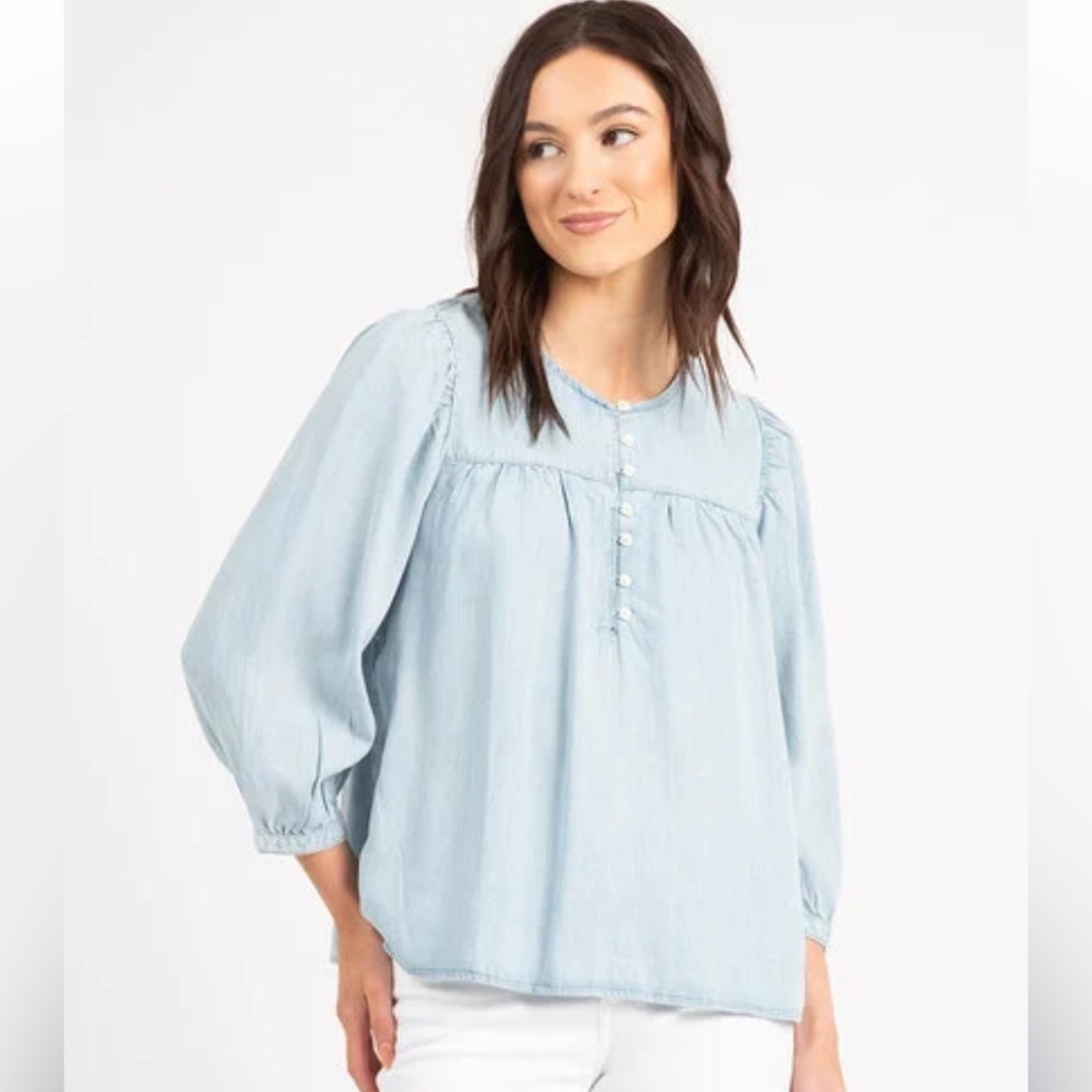 Levi’s “Halsey” Blouse Lightweight 3/4 Sleeve Flowy Size XL